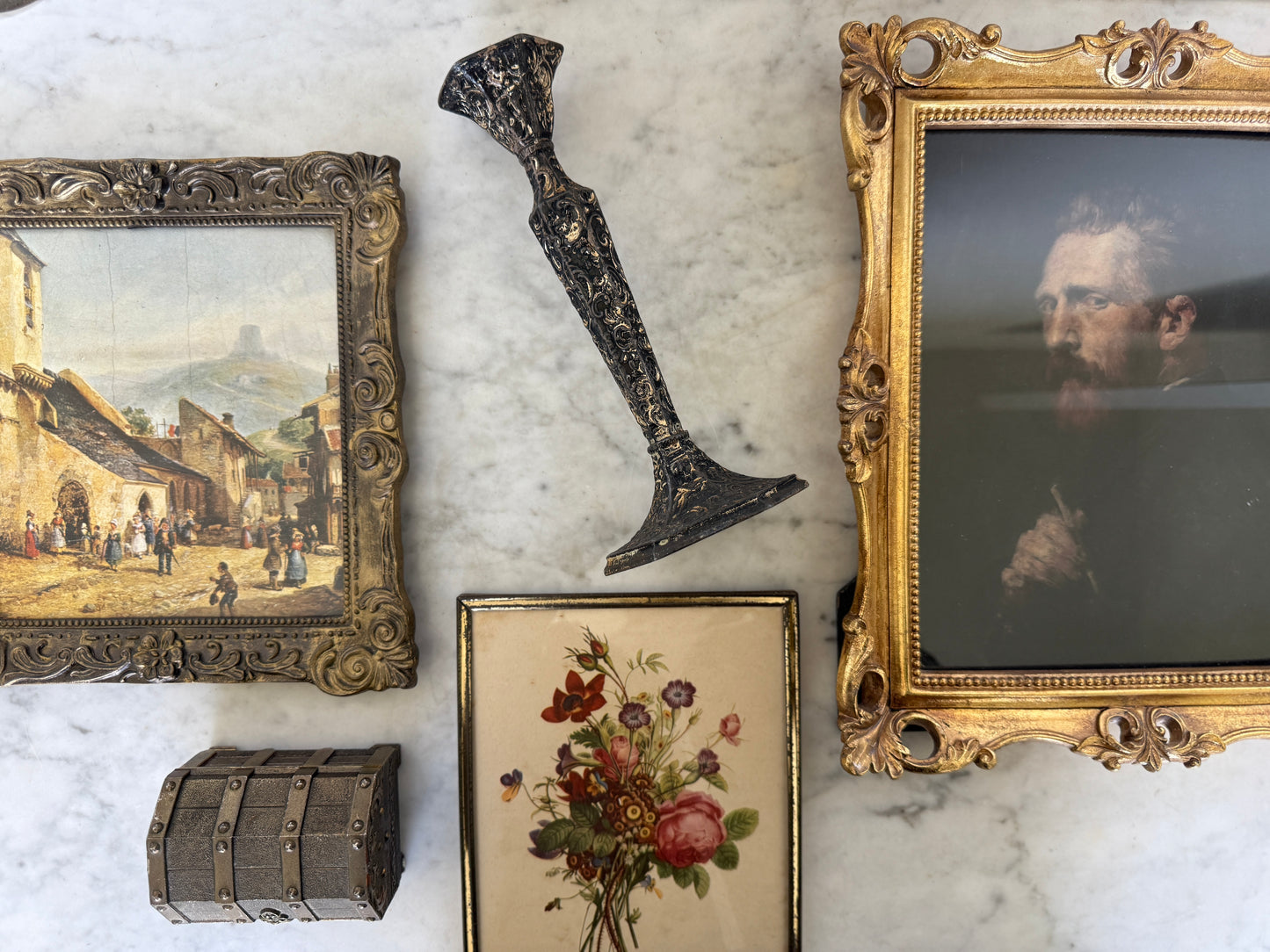 Antique, Vintage, Forgotten Fineries, Home Decor, Candlestick Holder, Chamberstick, Ornate