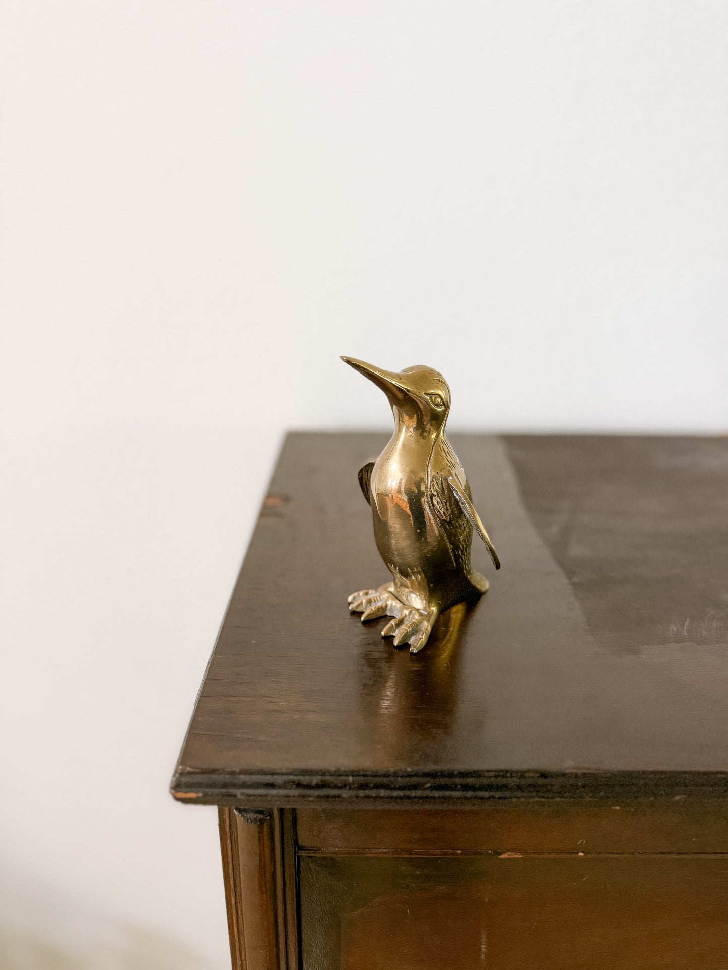 Antique, Vintage, Statue, Figurine, Brass, Paperweight, Penguin