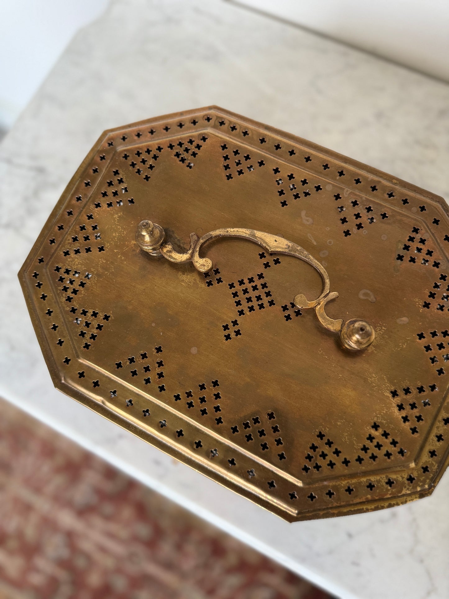 Large Brass Trinket Box