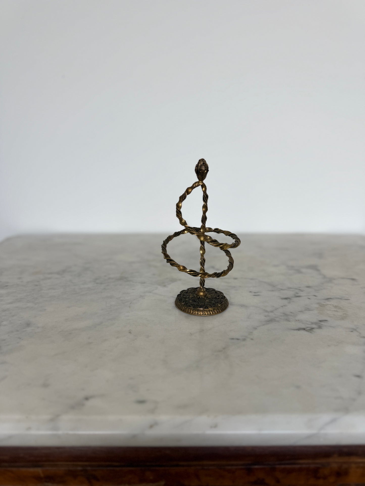 Antique Brass Jewelry Stand