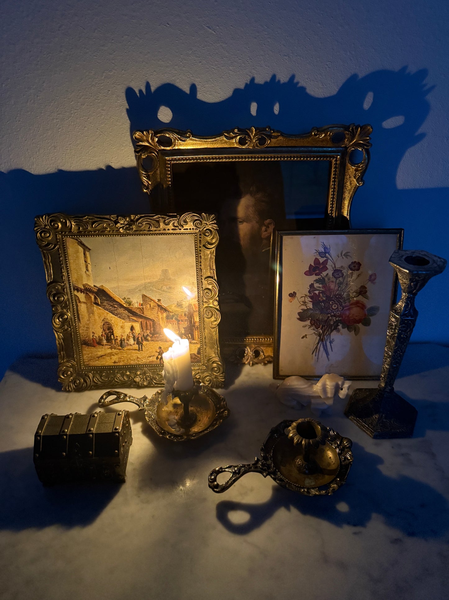 Antique, Vintage, Forgotten Fineries, Brass, Home Decor, Art, Framed artwork, Antique Artwork