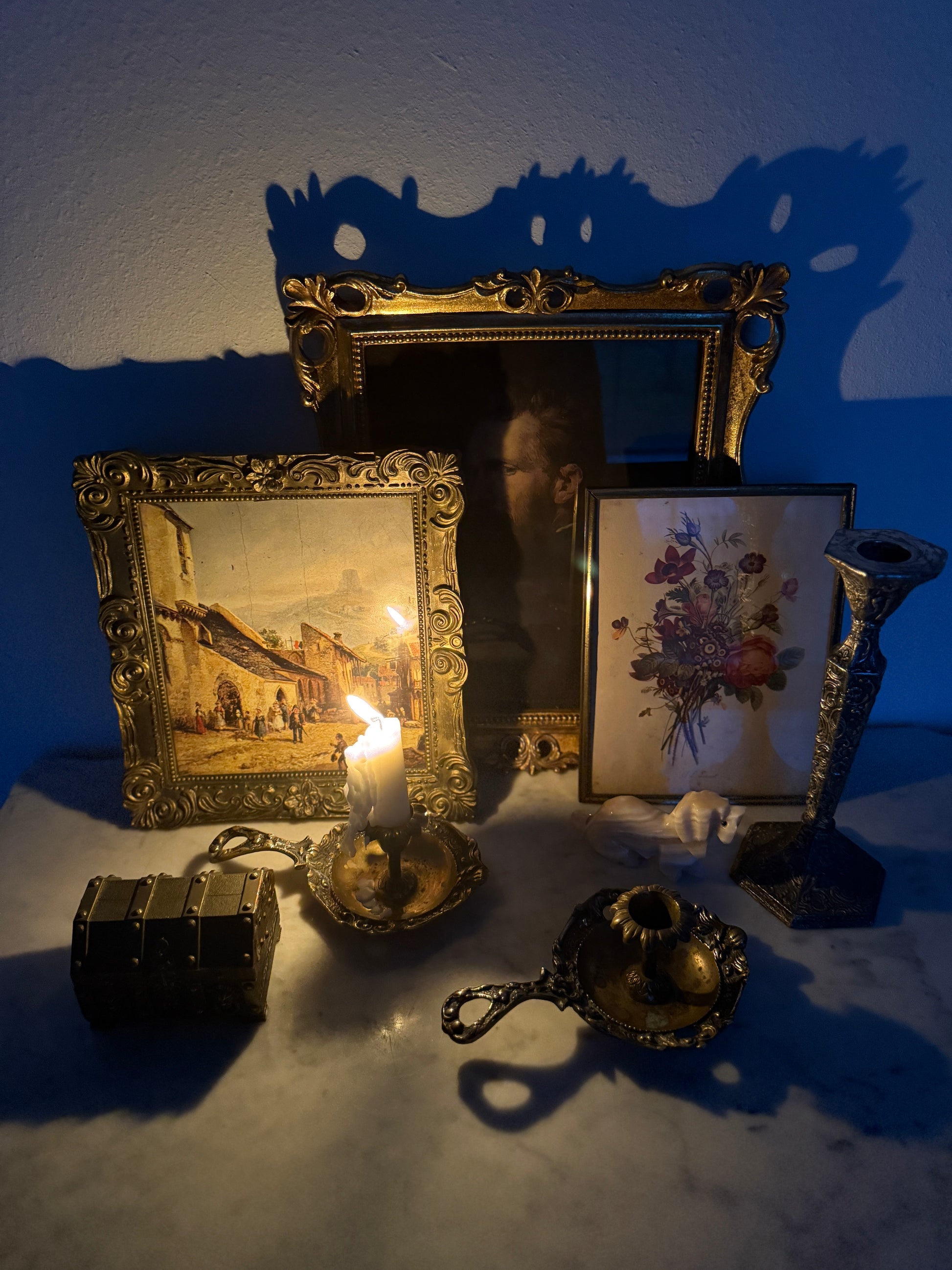 Antique, Vintage, Forgotten Fineries, Brass, Home Decor, Art, Framed artwork, Antique Artwork