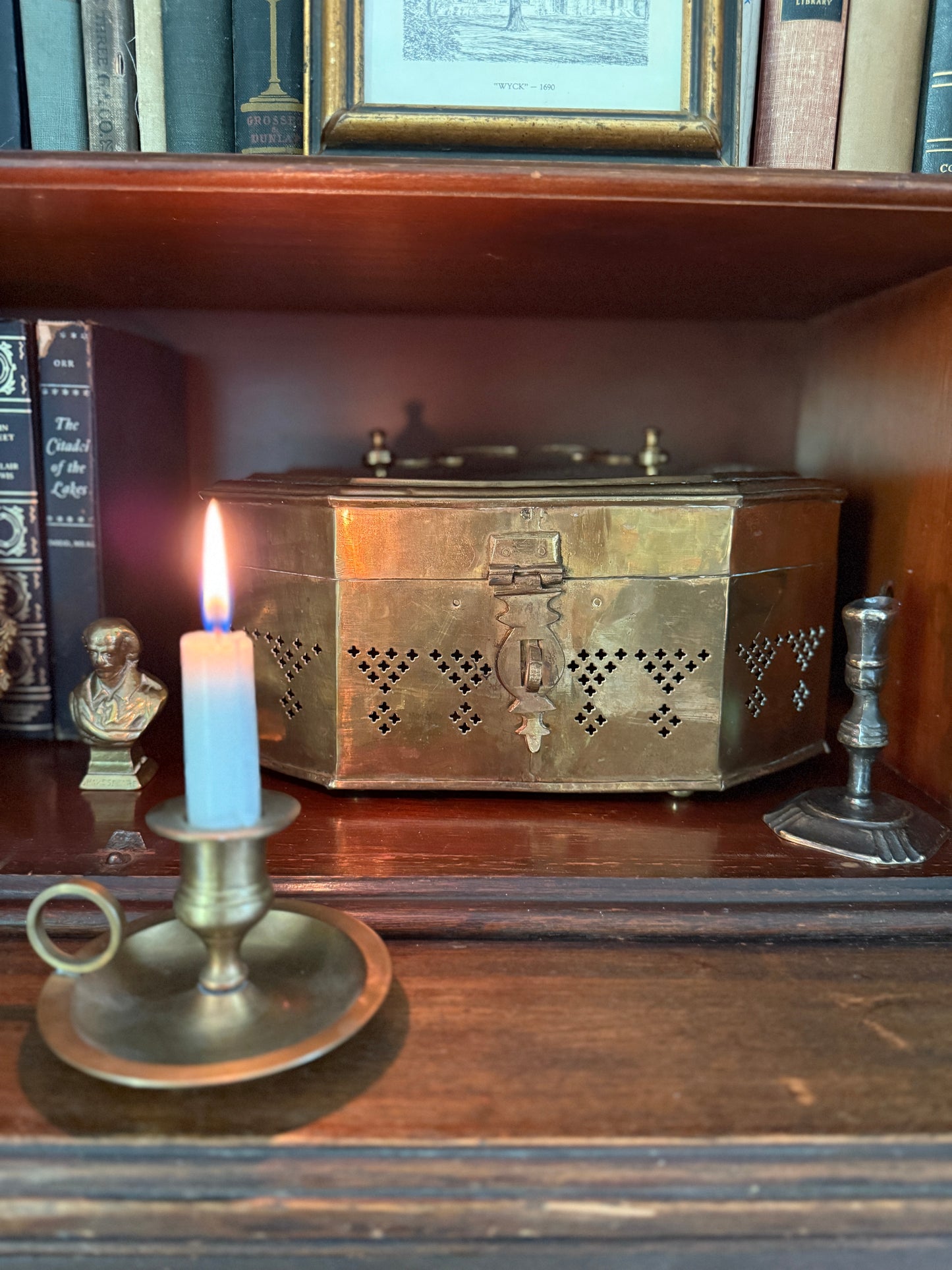 Large Brass Trinket Box