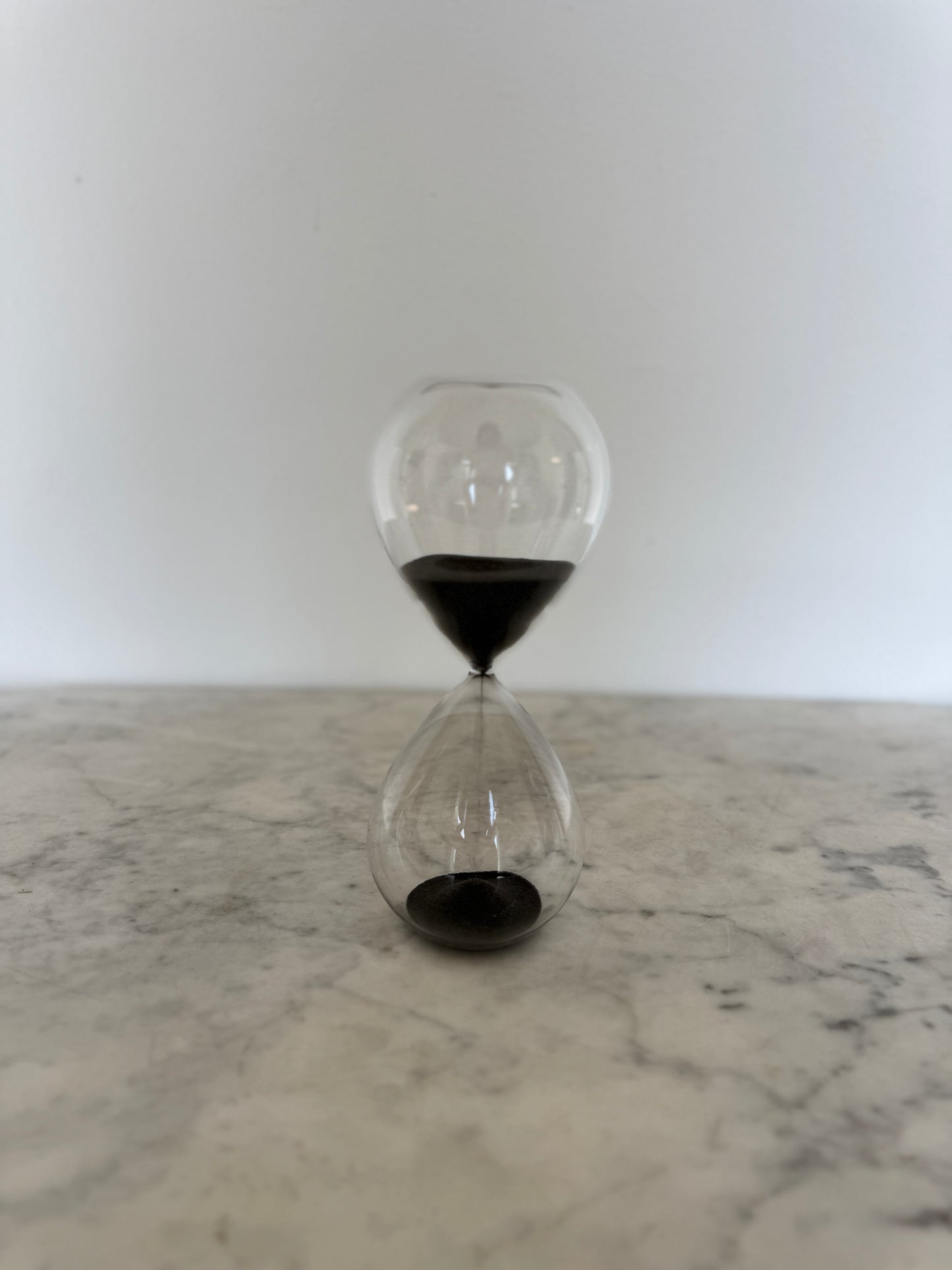 Hourglass with Black Sand