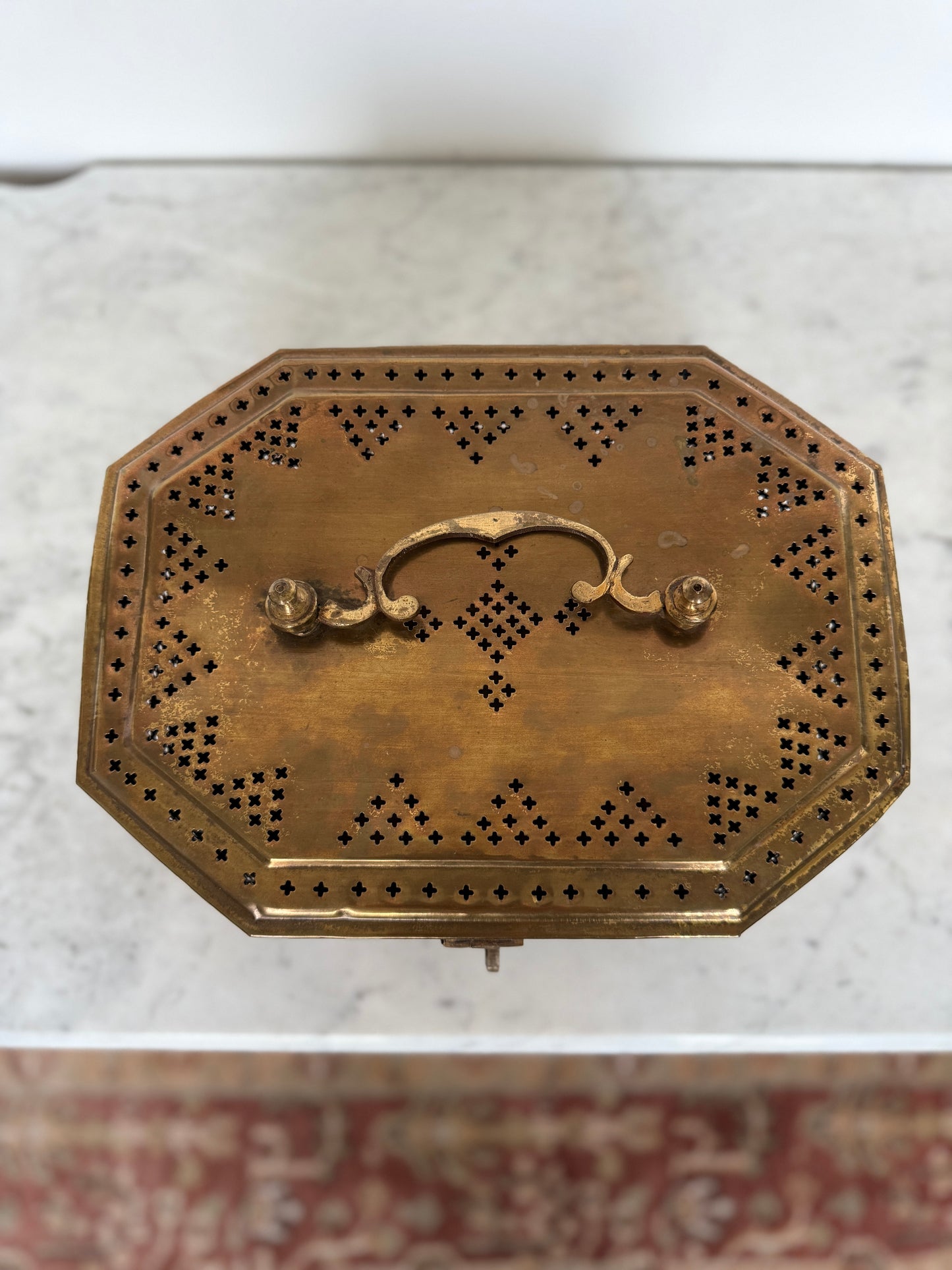 Large Brass Trinket Box
