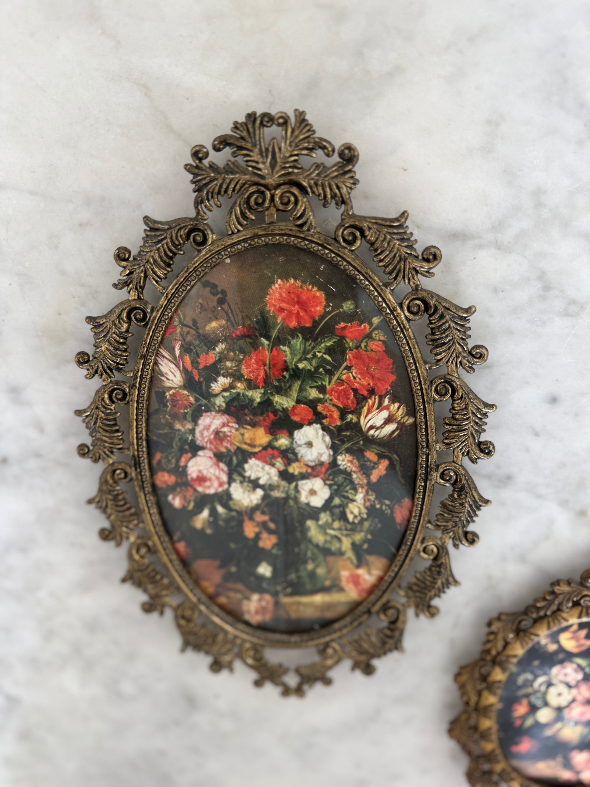 Antique, Vintage, Forgotten Fineries, Brass, Home Decor, Art, Framed artwork, Antique Artwork, Ornate