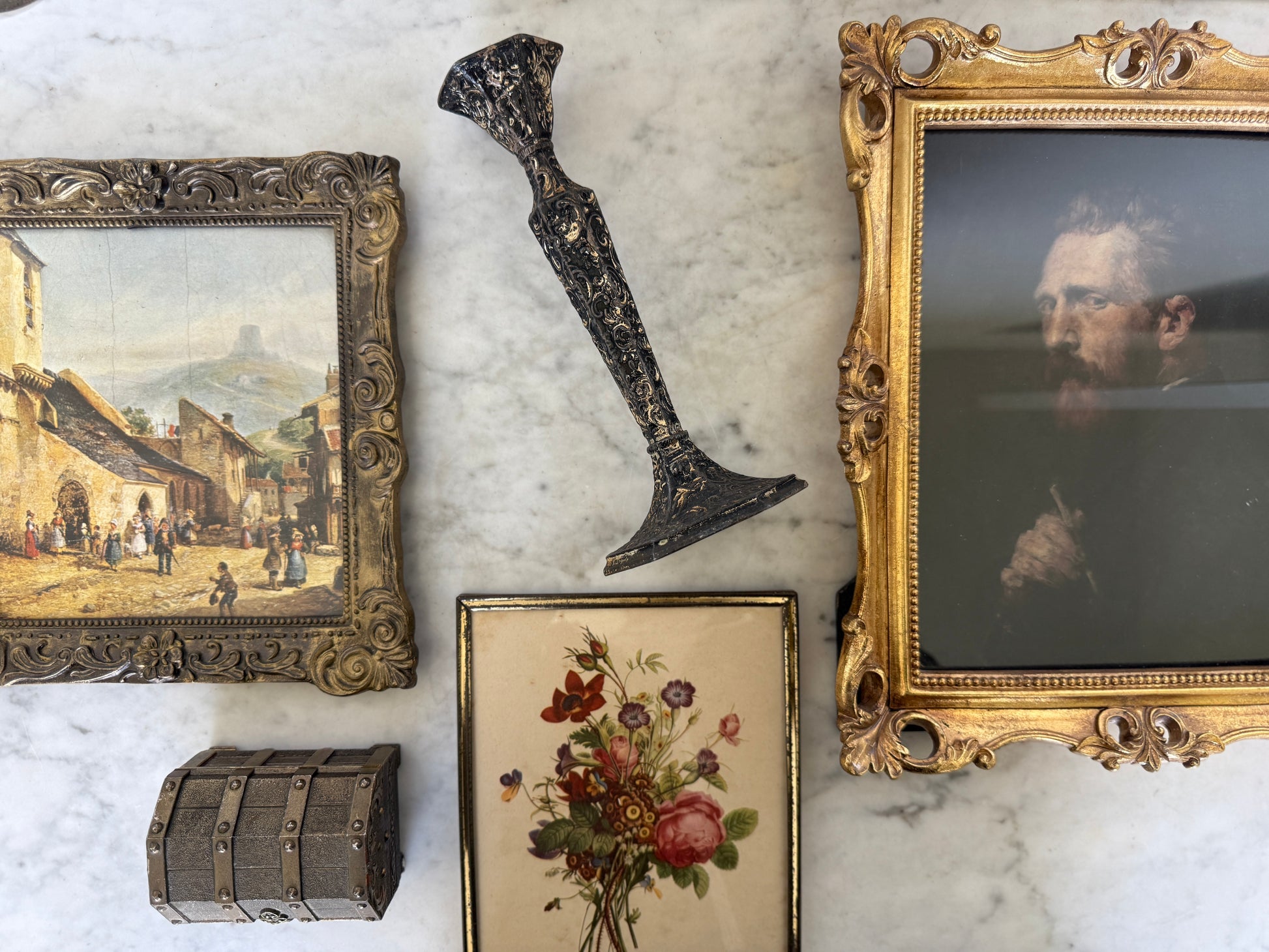 Antique, Vintage, Forgotten Fineries, Home Decor, Candlestick Holder, Chamberstick, Ornate