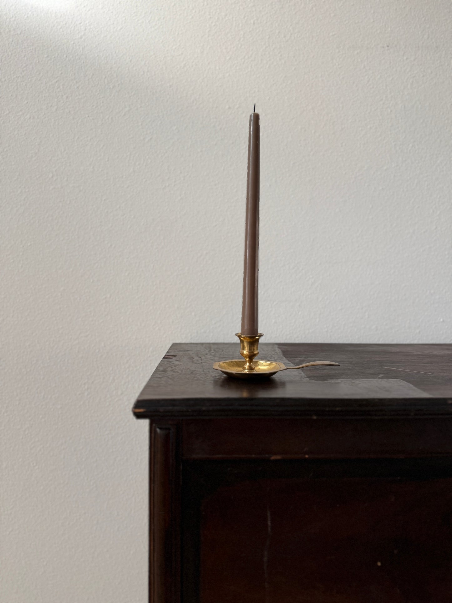 Brass Chamber Candlestick Holder