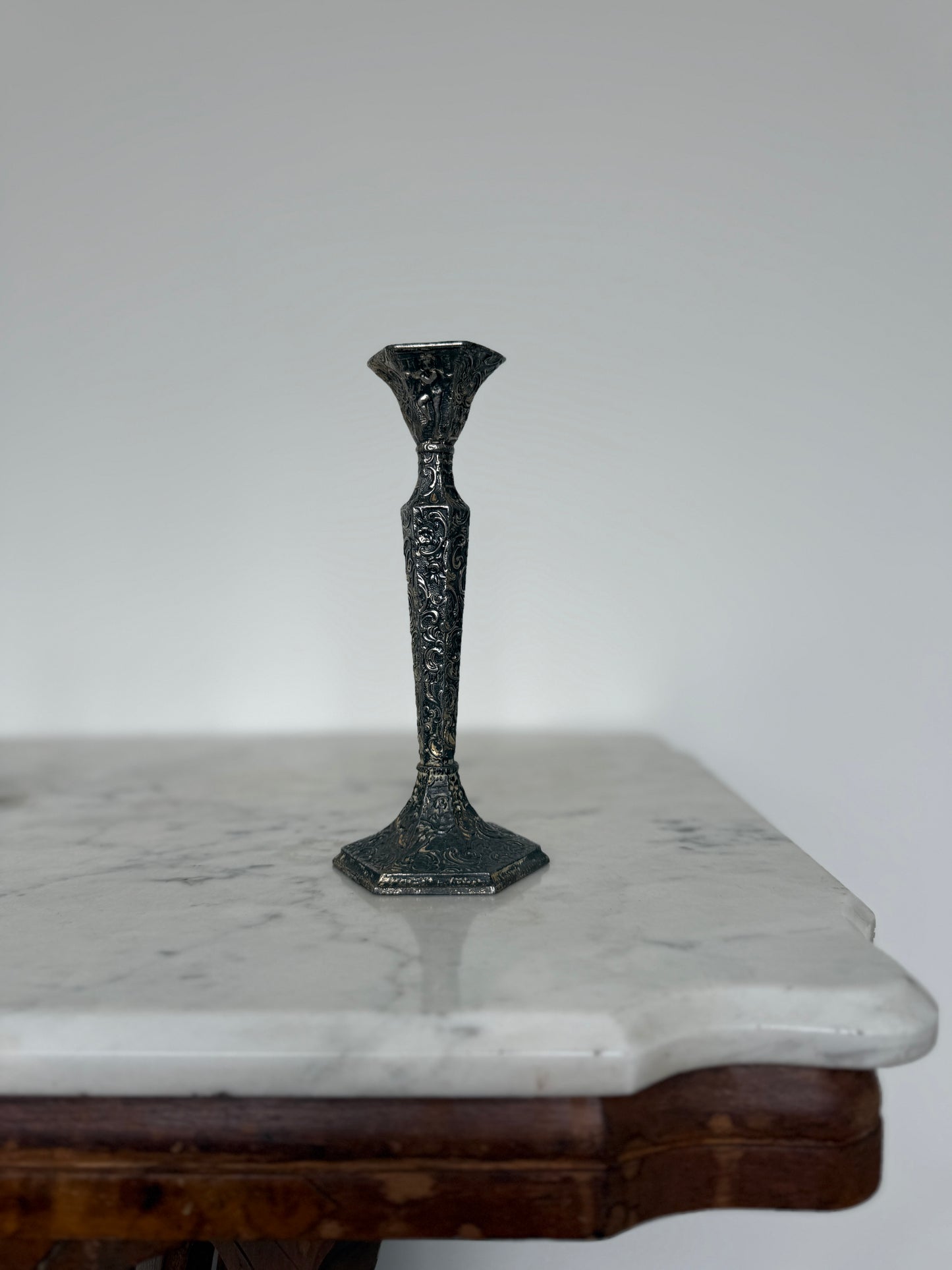 Antique, Vintage, Forgotten Fineries, Home Decor, Candlestick Holder, Chamberstick, Ornate