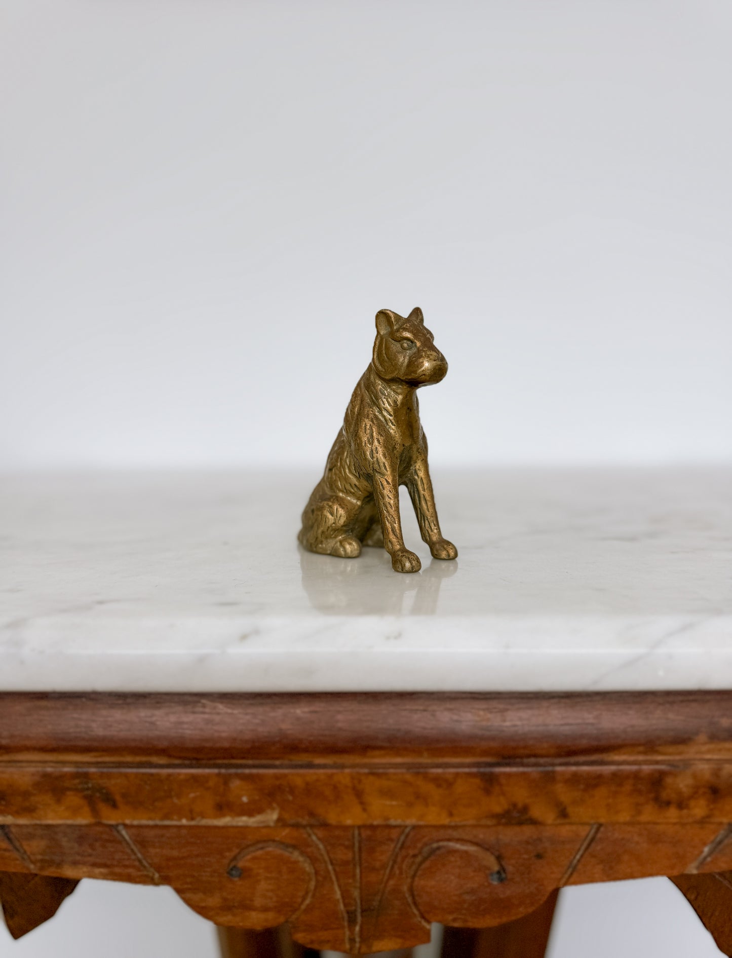 Brass Dog Statue