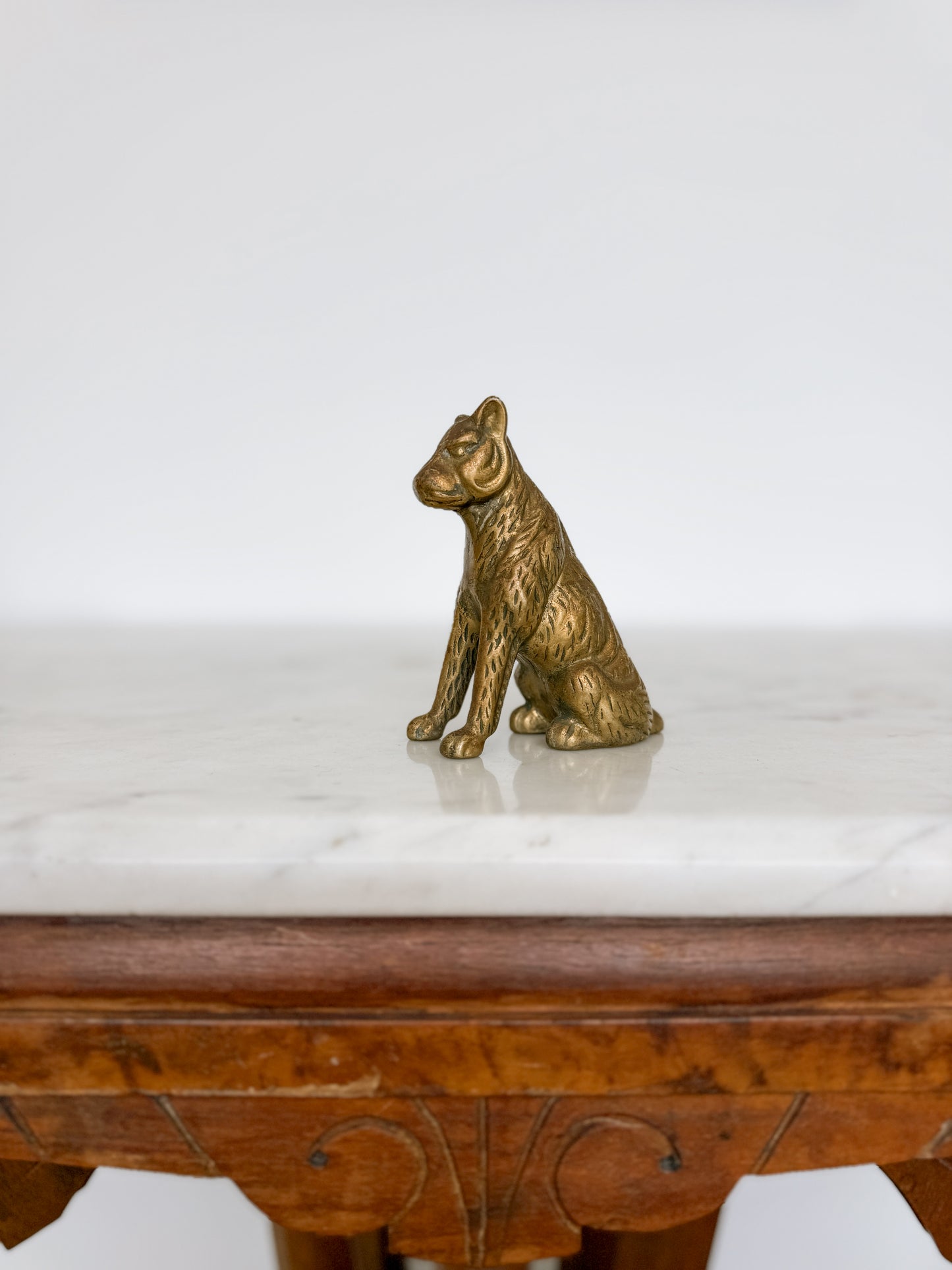 Brass Dog Statue