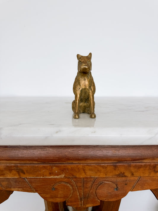 Brass Dog Statue