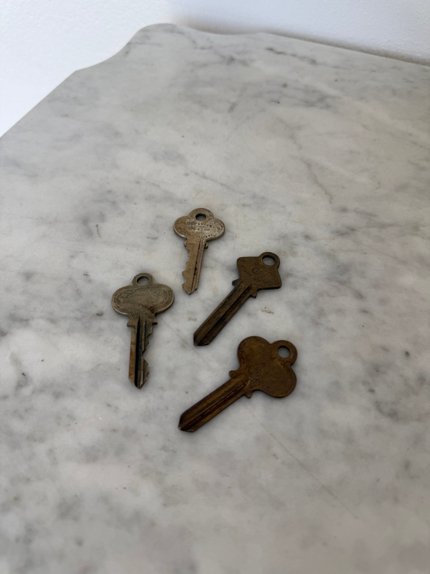 Antique Keys Set of 4