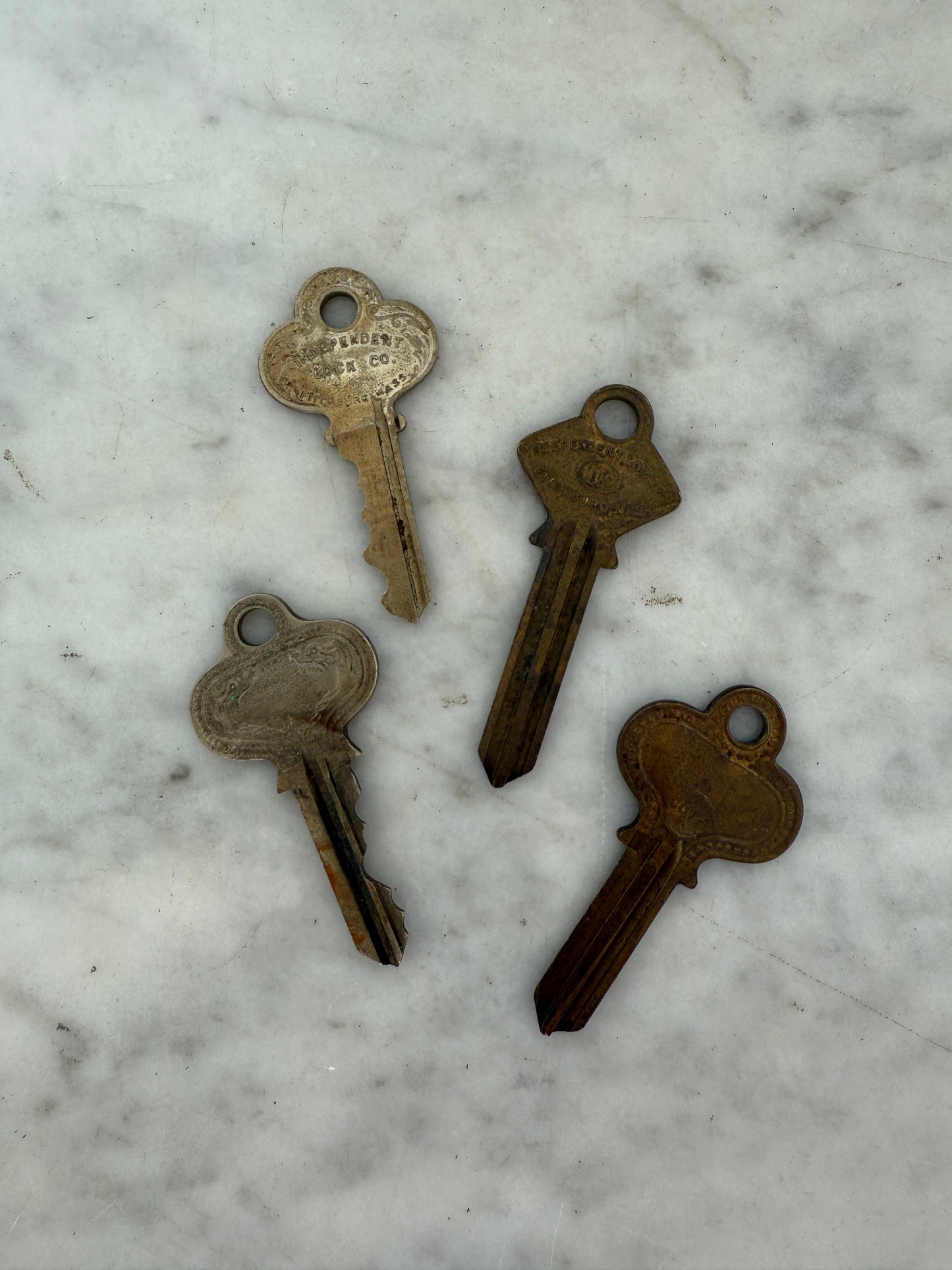 Antique Keys Set of 4