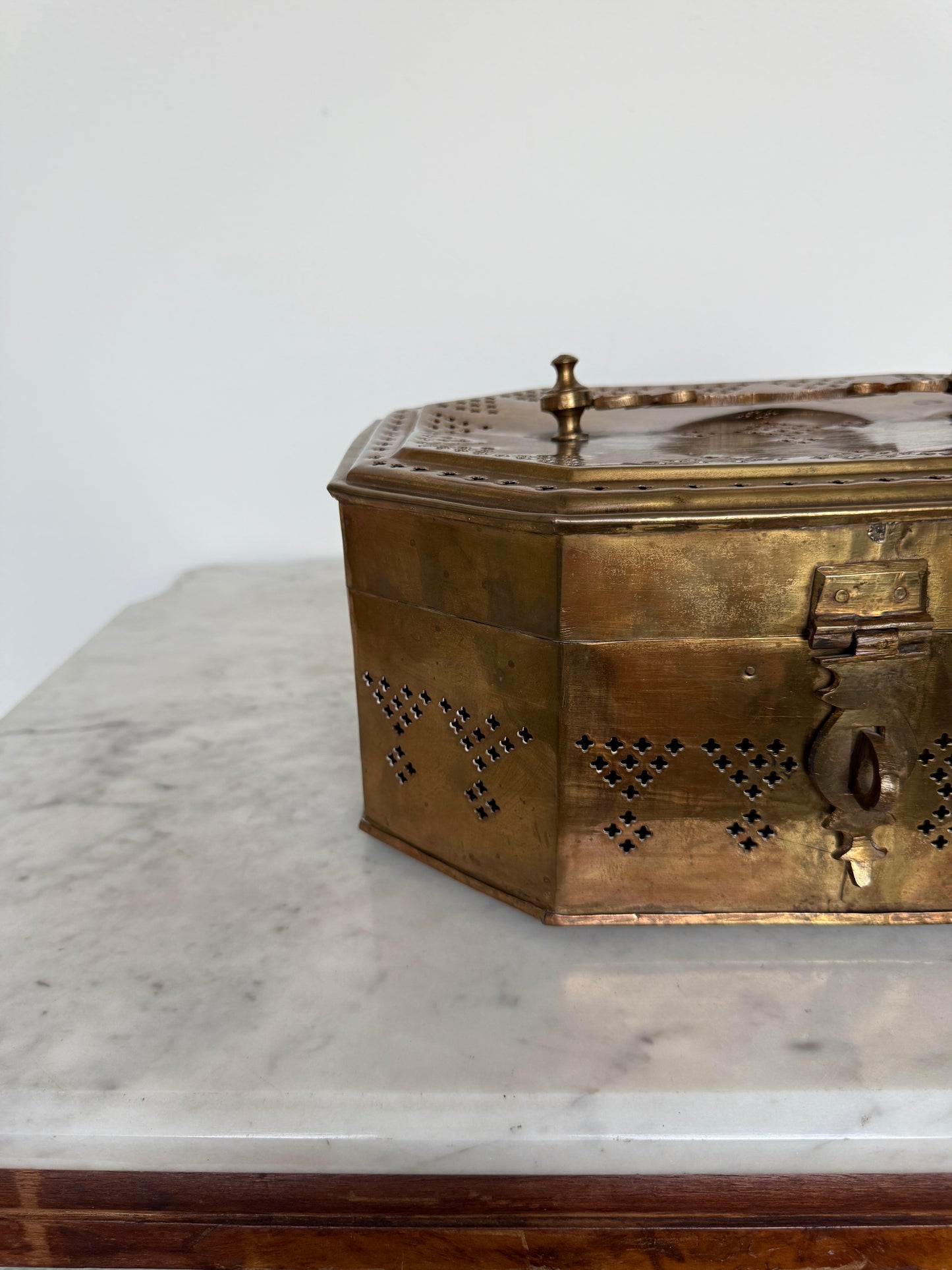 Large Brass Trinket Box