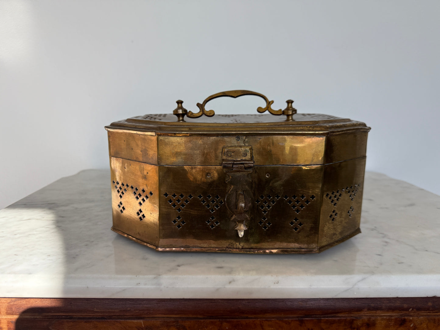Large Brass Trinket Box