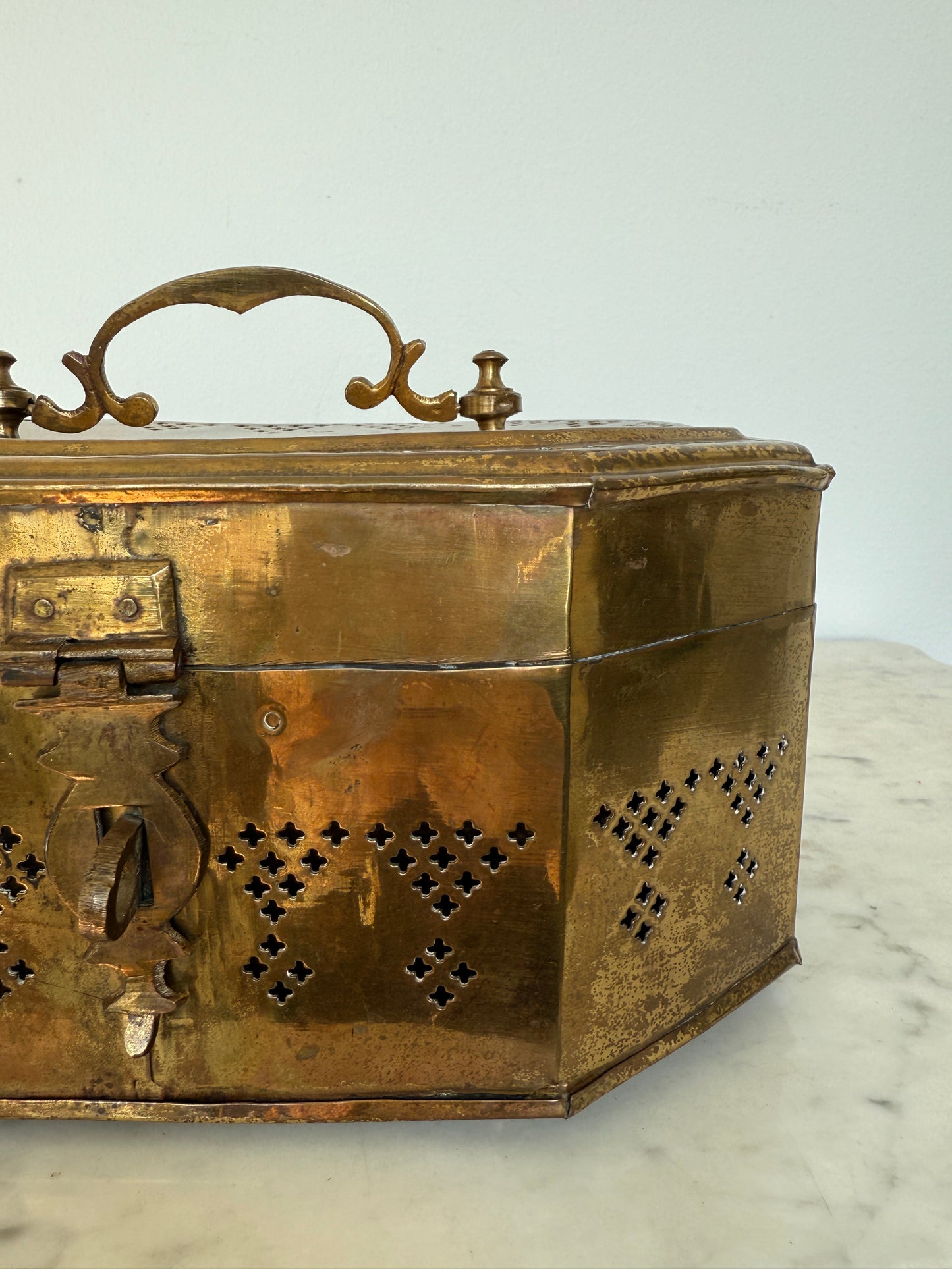 Large Brass Trinket Box