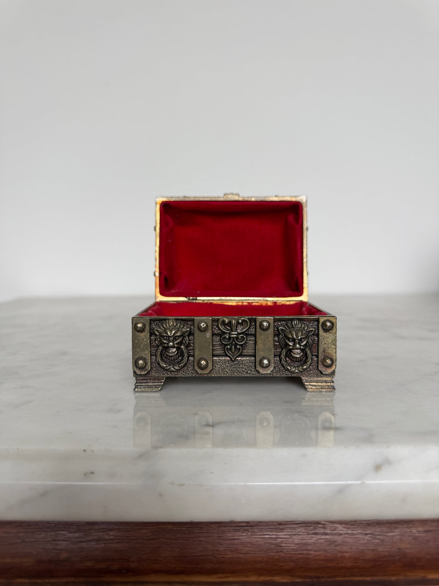 Antique, Vintage, Forgotten Fineries, Home Decor, Ornate, Jewlery Box, Velvet Lining