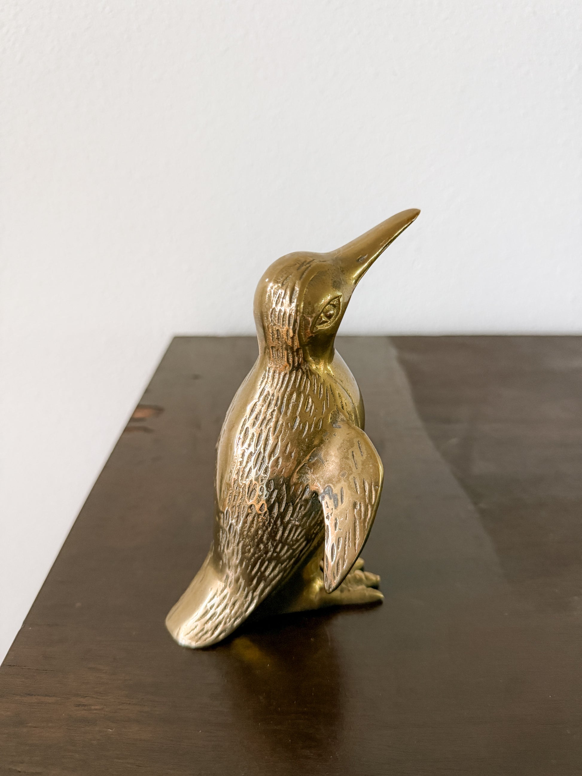 Antique, Vintage, Statue, Figurine, Brass, Paperweight, Penguin