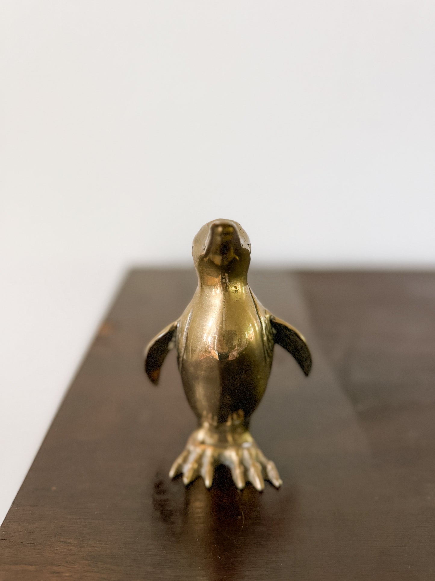 Antique, Vintage, Statue, Figurine, Brass, Paperweight, Penguin