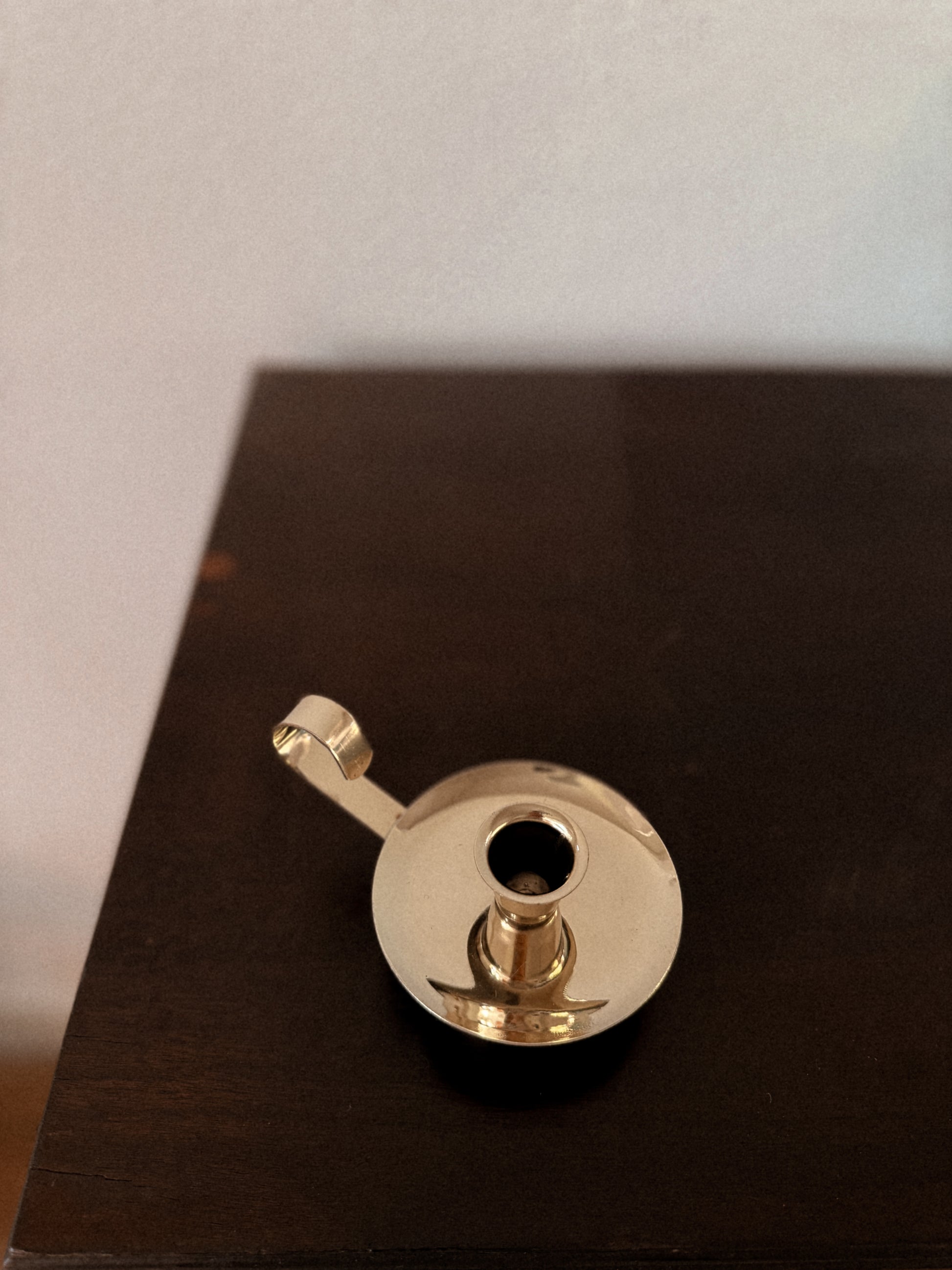 Antique, Metal Candlestick Holder, Chamberstick, Brass, Metal, Candle Holder