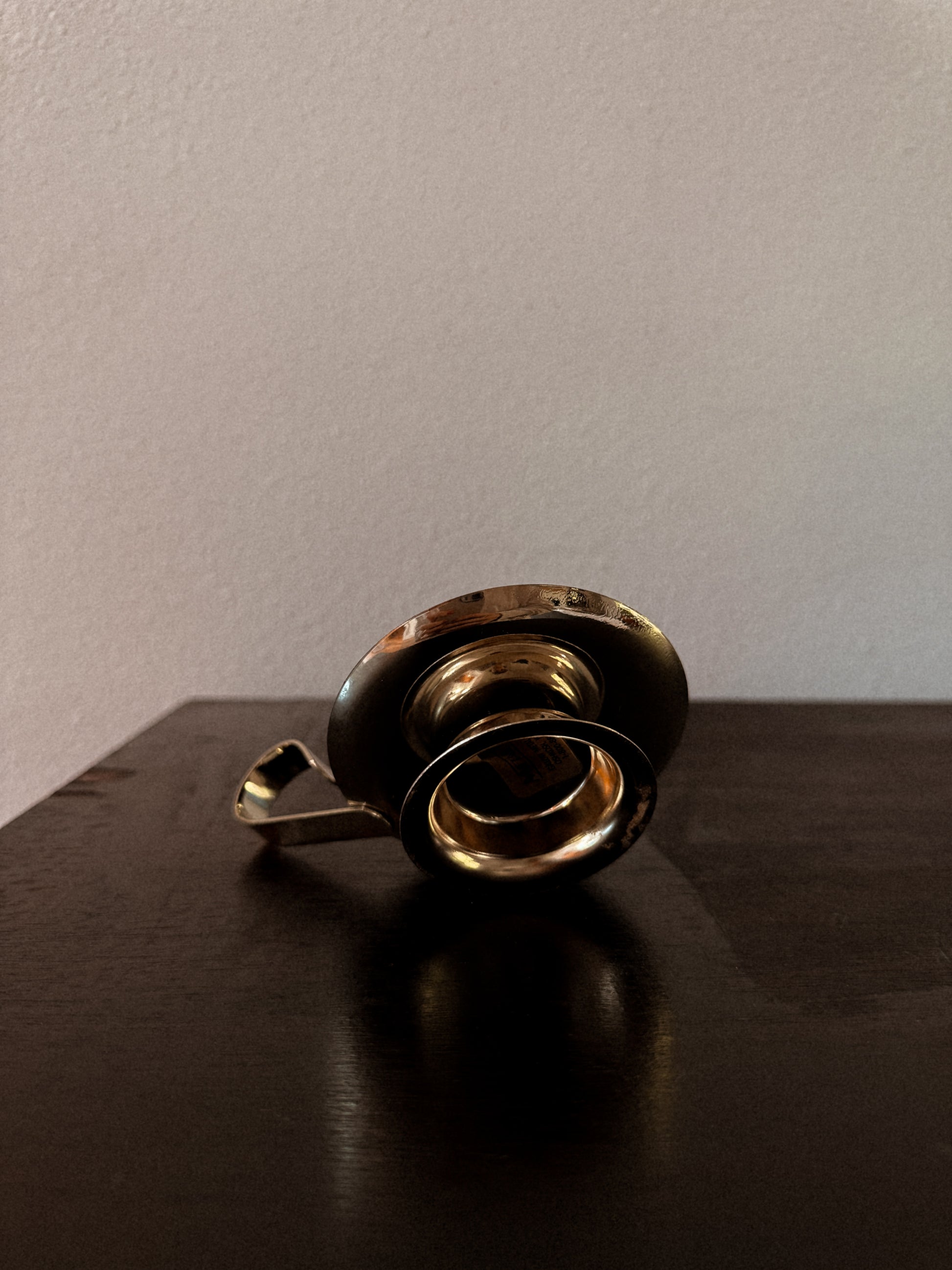 Antique, Metal Candlestick Holder, Chamberstick, Brass, Metal, Candle Holder